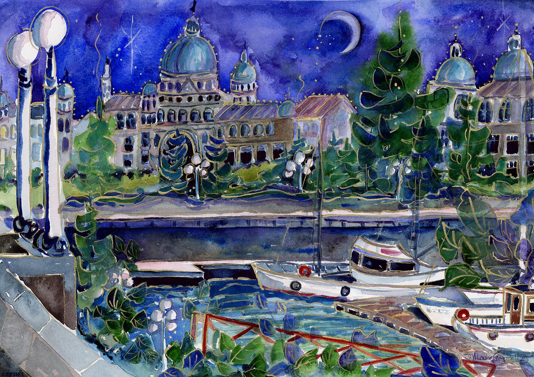 Capital Nights : Art Print