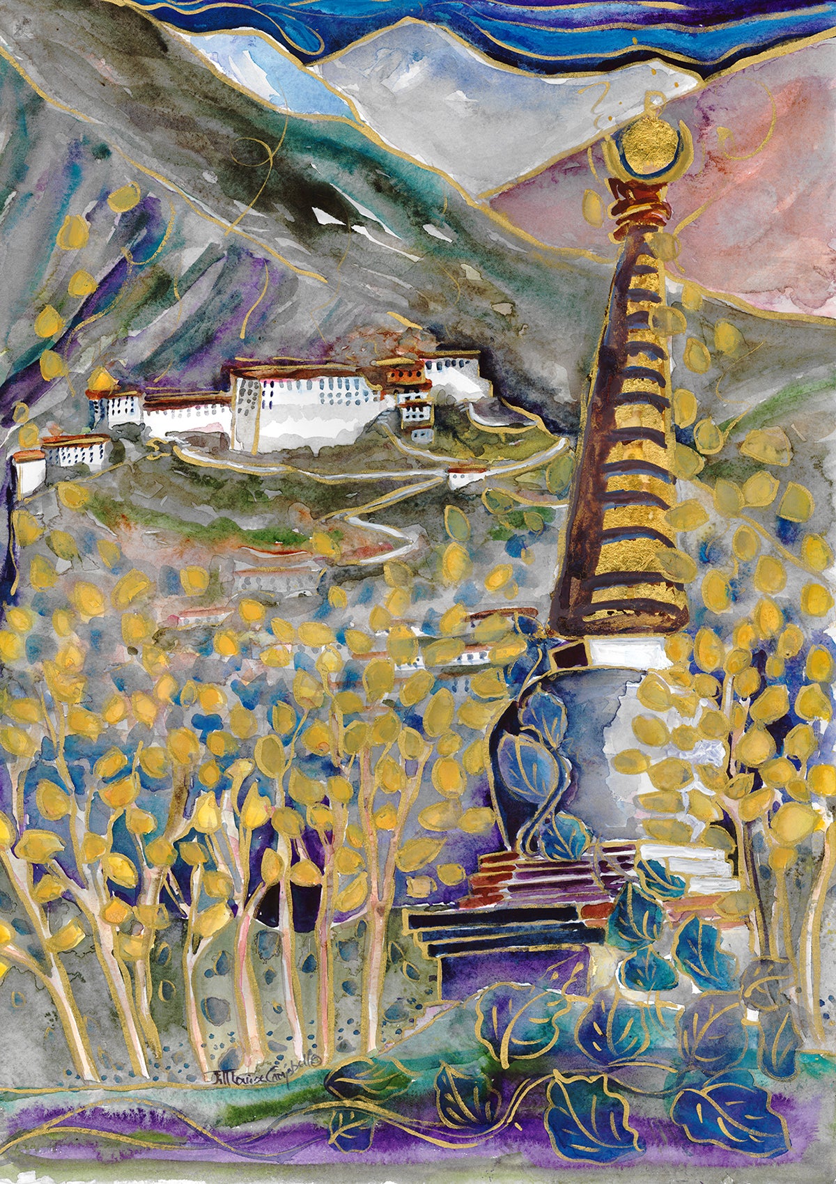 Chorten Chorus:   Art Print