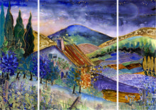 Load image into Gallery viewer, Daybreak in Provence : Three Part Triptych