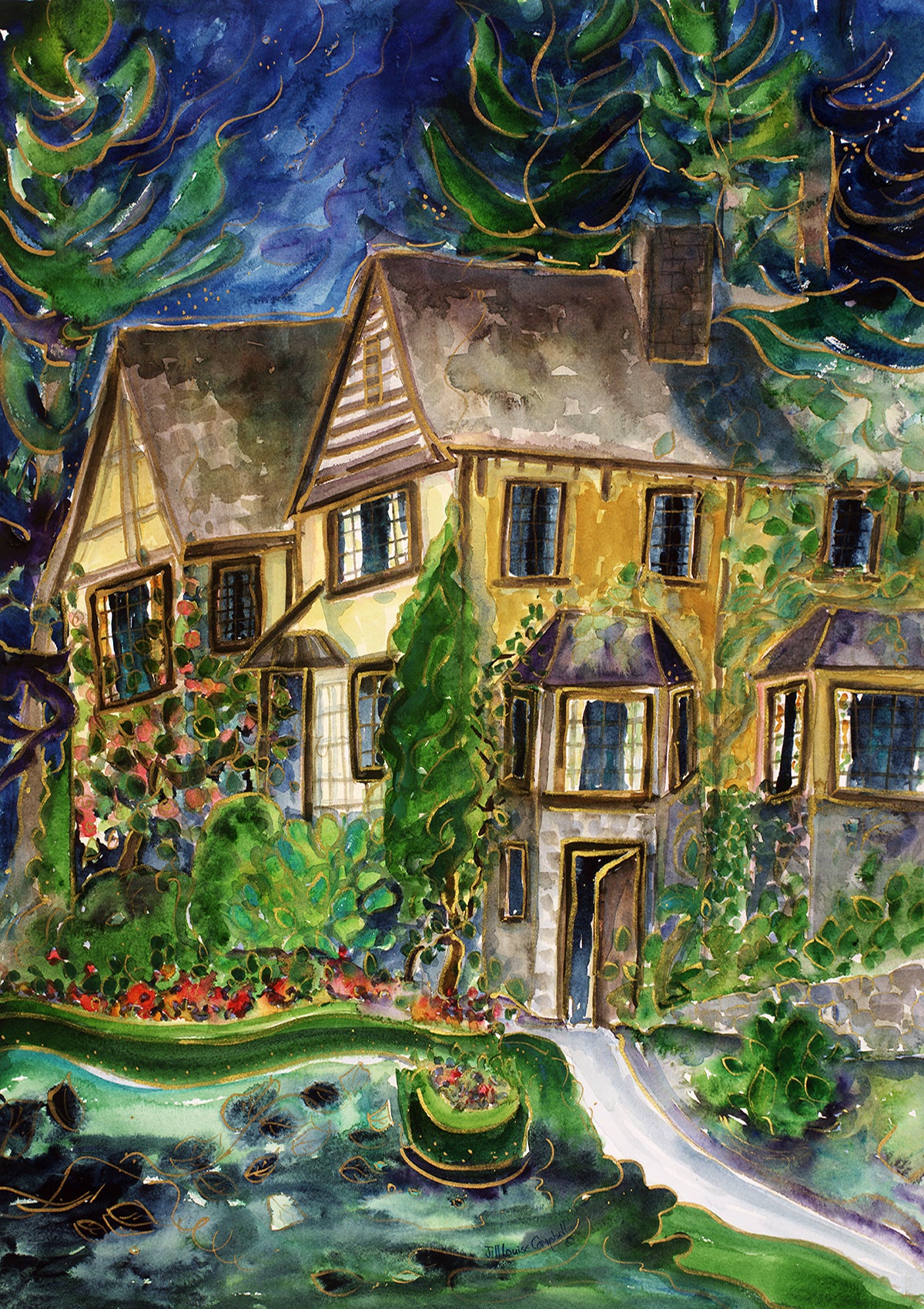 Hastings Manor House : Art Print