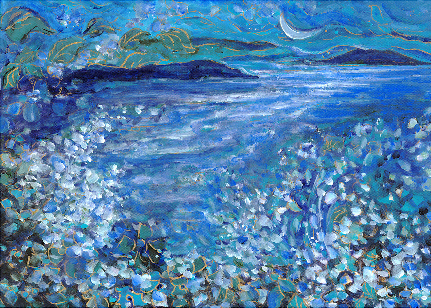 Island Reflection : Art Print