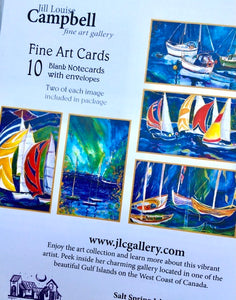 Sailing up the Coast : 10 Art Cards