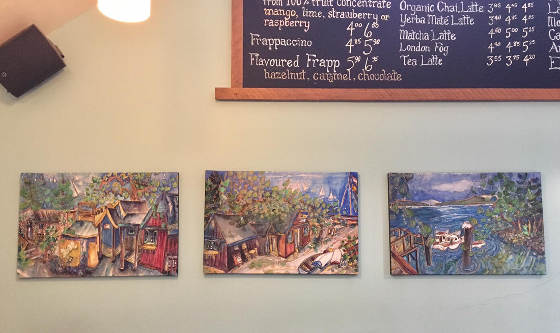 Rock Salt Cafe displays artwork by Jill Louise Campbell