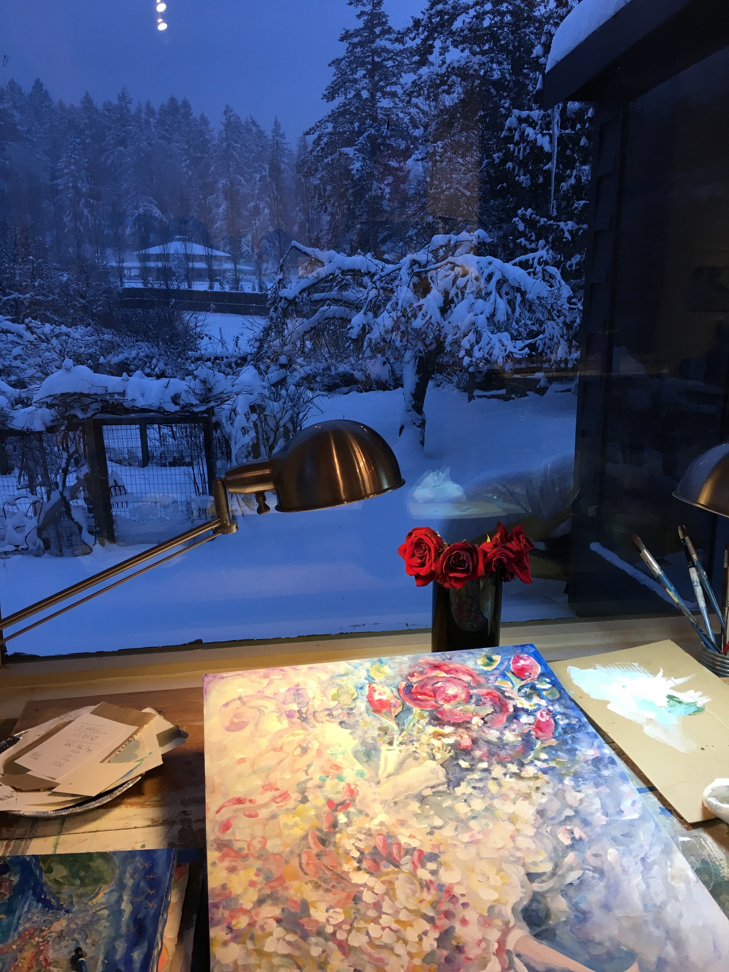 Snow time in the studio