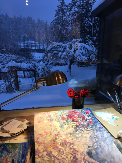Snow time in the studio
