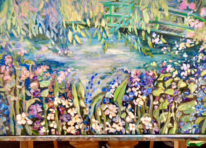 Painting an enchanting artists garden