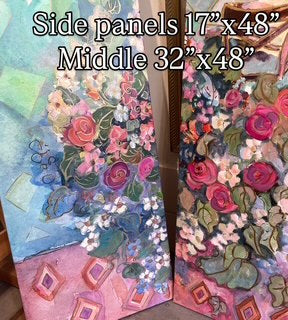 “Alfresco” Triptych Limited Edition Original Enhanced