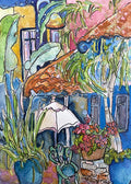 ‘Blue Pots’ original watercolour