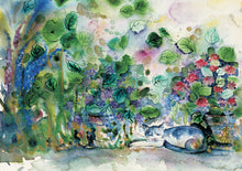 Load image into Gallery viewer, “Cat in the Garden” 16x24inch Canvas Limited Edition #9/400
