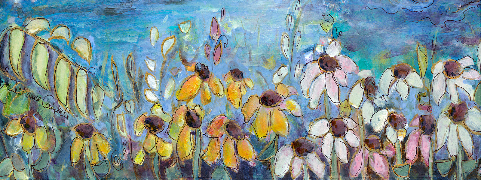 “Slice of Daisy”  auction 13" X 36" Canvas Limited Edition  #15/400