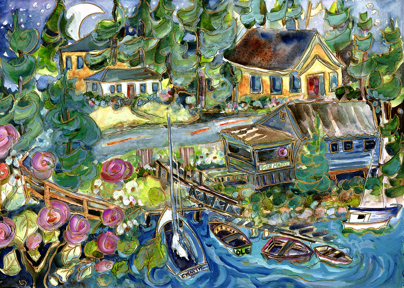 “Dinghy Dock”  A Canvas Limited Edition