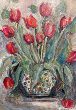 Load image into Gallery viewer, “Tulips in Glass “ 16x24inch Original EnhancedCanvas Limited Edition  #31/400