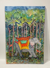 Load image into Gallery viewer, “Elephant Walk” 16x24inch Canvas Limited Edition #22/400