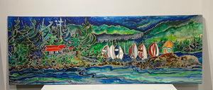 “Spinnakers Up!” 17x48inch Canvas Limited Edition #76/400