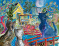 Friends of Fish Market  Art Print