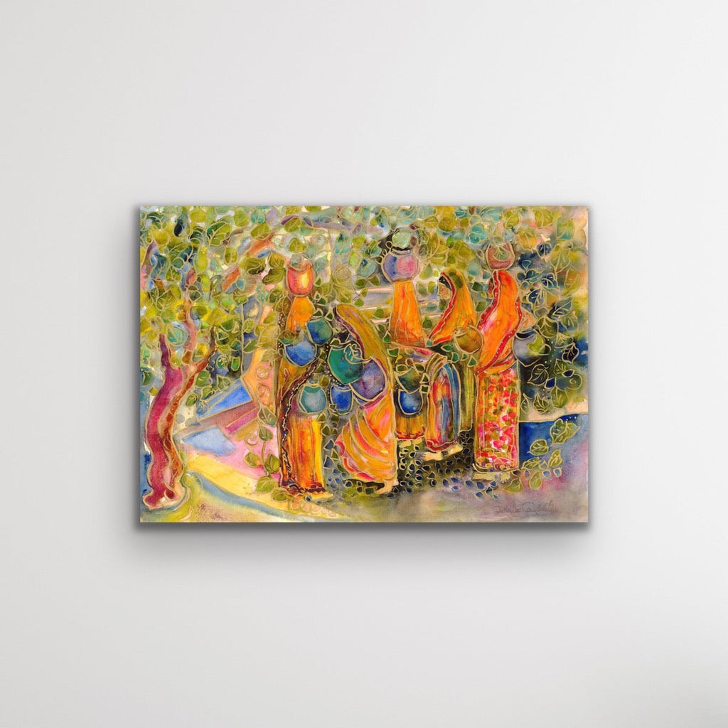 Taking Turns at the Well : Art Print