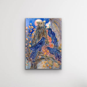 Ravens and Bear : Art Print