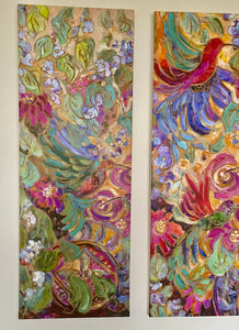 Hummingbird Joy TRIPTYCH