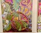 ‘Hummingbird Joy’ A triptych, shipped rolled with Canada Post