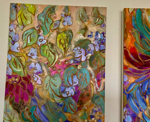 Hummingbird Joy TRIPTYCH