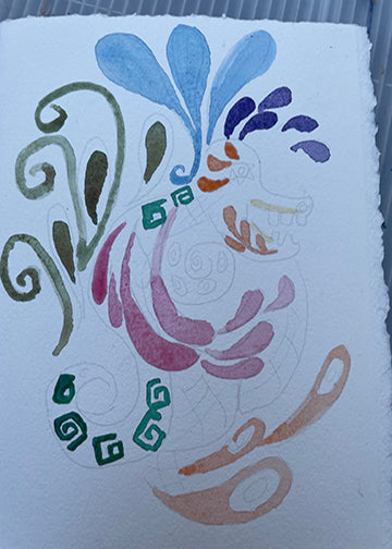 "Quetzalcoatl at Chapala" original  painting