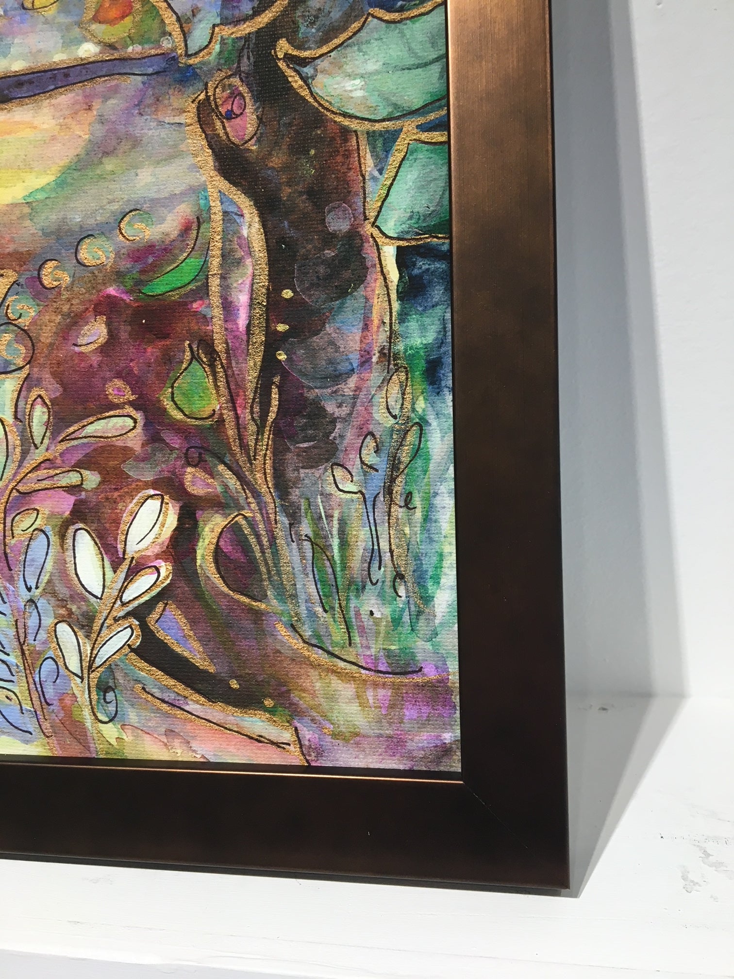 Bronze Frame : Art Print 7.5”x20”