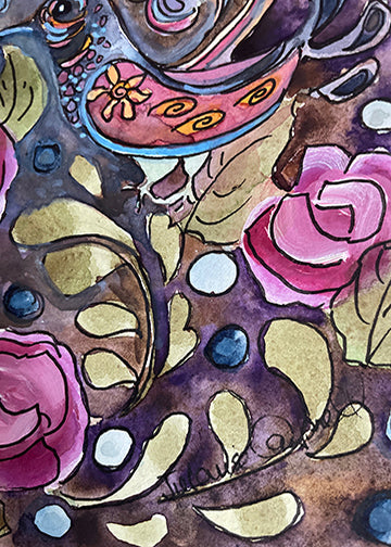 "Quetzalcoatl at Chapala" original  painting