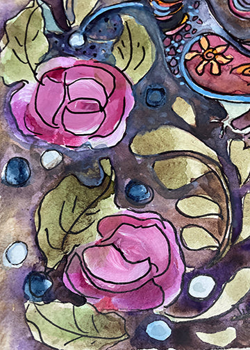 "Plummed Hummingbird" original painting