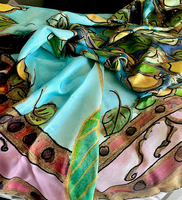 “Mary Tree of Life” Silk Scarf