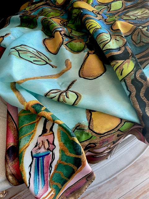 “Mary Tree of Life” Silk Scarf