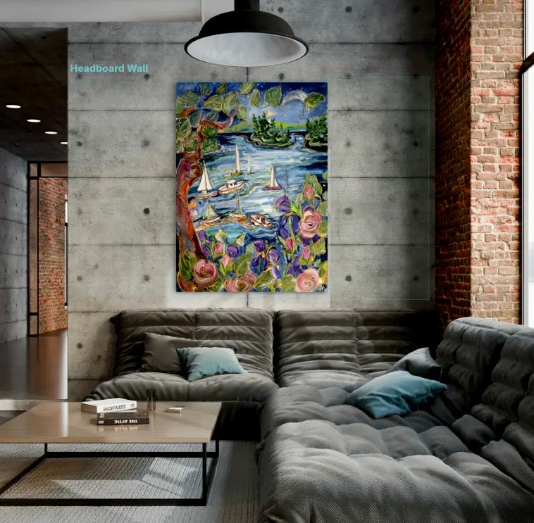 Wild Iris Wave” Limited Edition – Jill Louise Campbell Art Gallery
