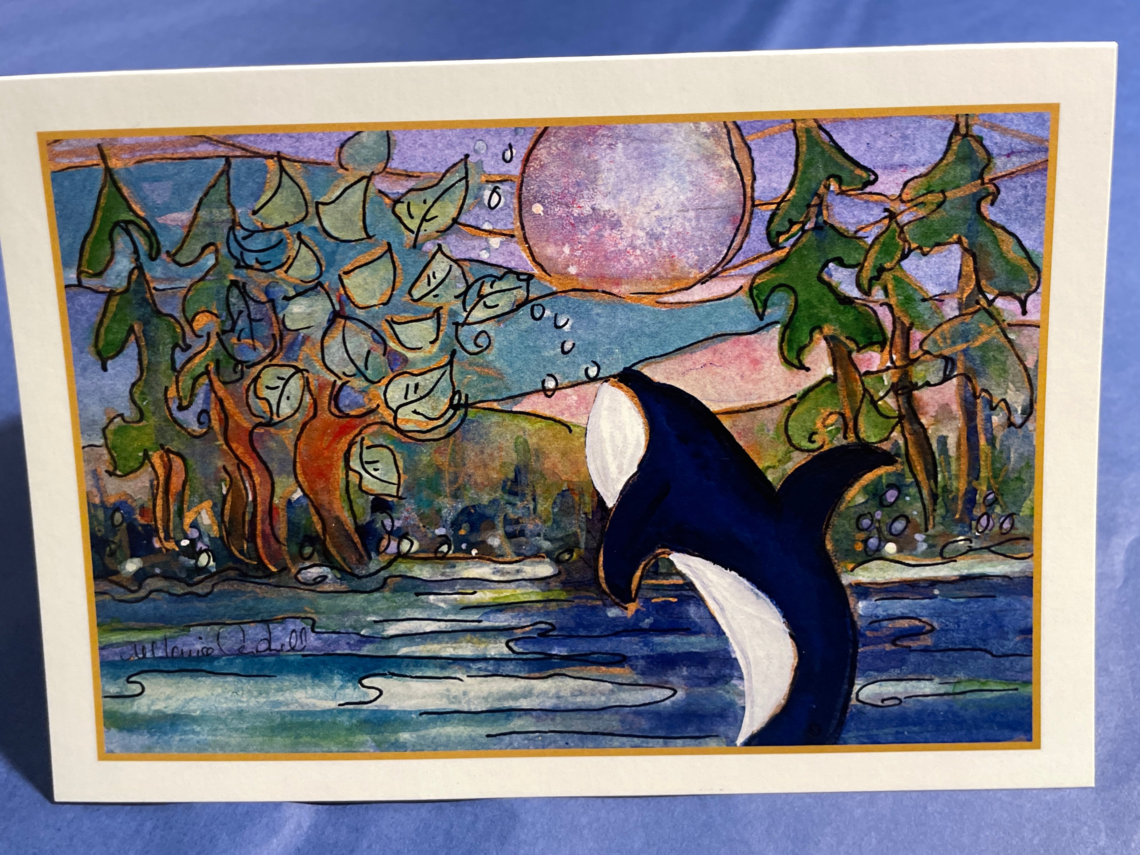 Orcas and Seafolk : Art Cards