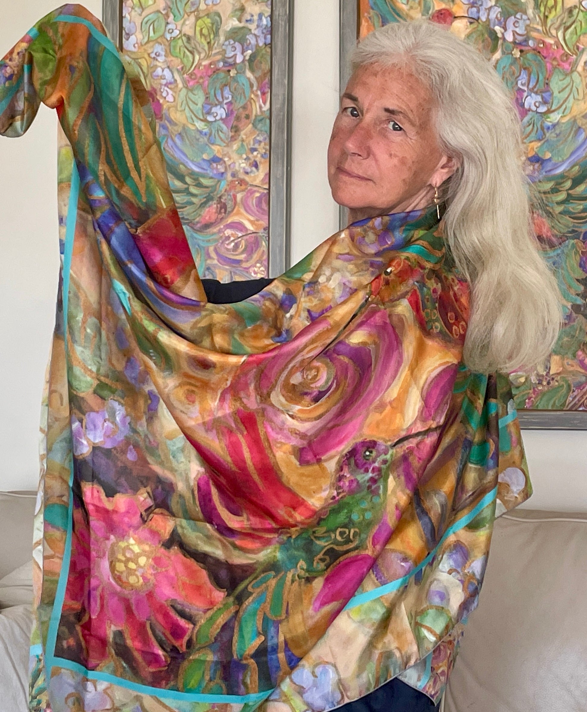 Hummingbird Joy : Shawl