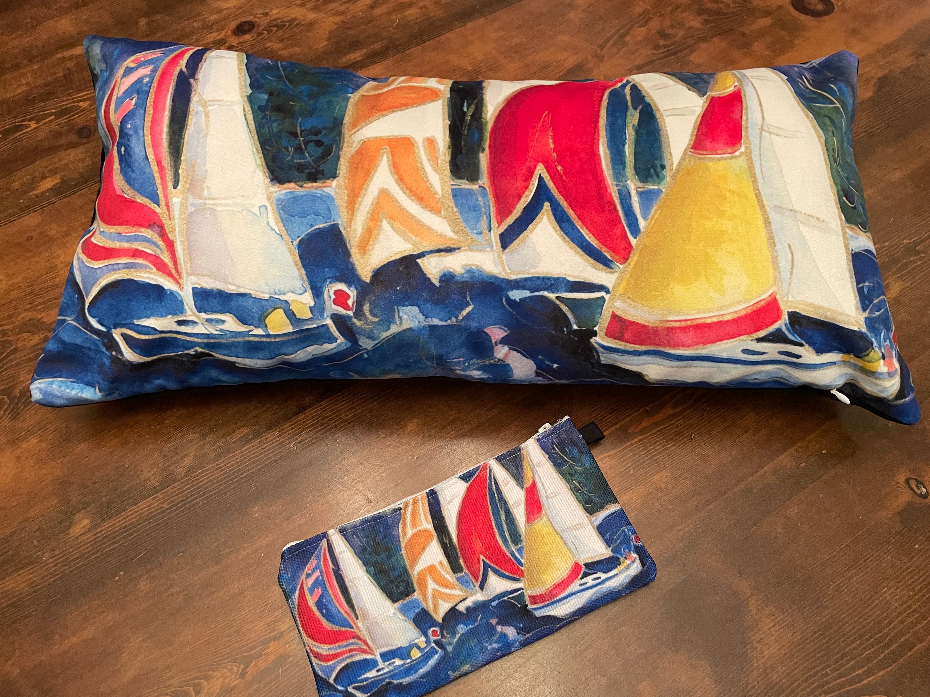 KEEPING PACE Velvet Pillow