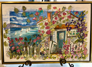 SOLD Cottage View:  Enhanced Canvas   16"X24"   #17/400.  $595.
