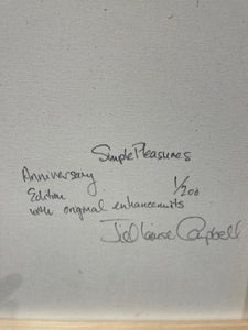 Simple Pleasures : 16”x24” Anniversary Edition Canvas with Original enhancements  #1/200