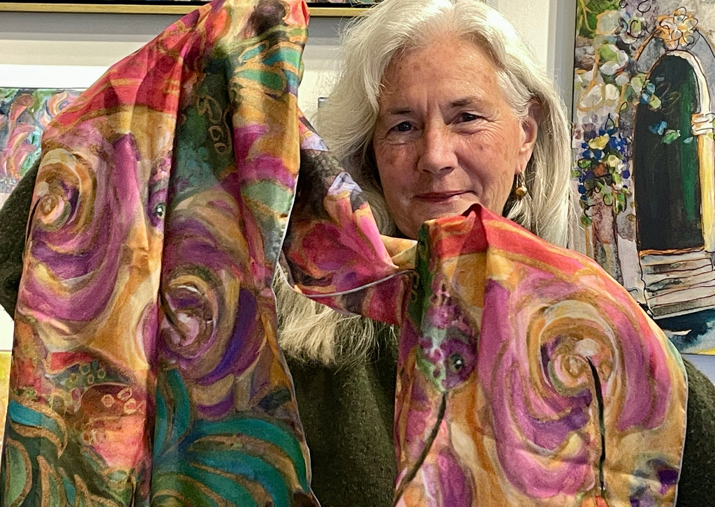 Hummingbird Joy : Narrow Scarf