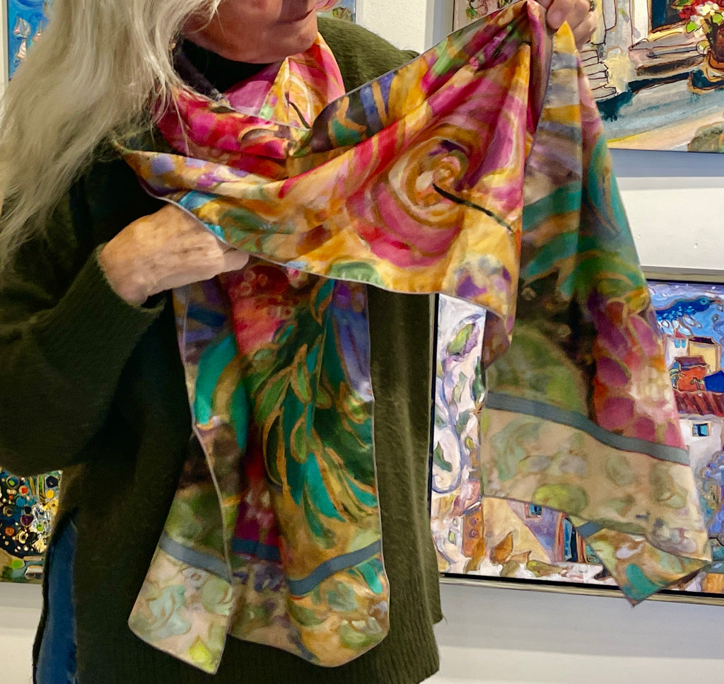 Hummingbird Joy : Narrow Scarf