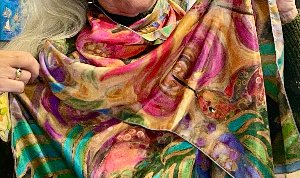 Hummingbird Joy : Narrow Scarf