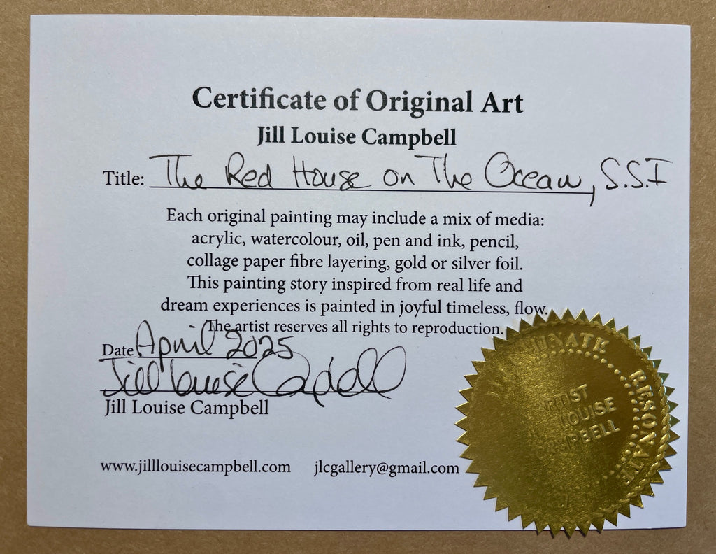 ‘Red House on Ocean’ original