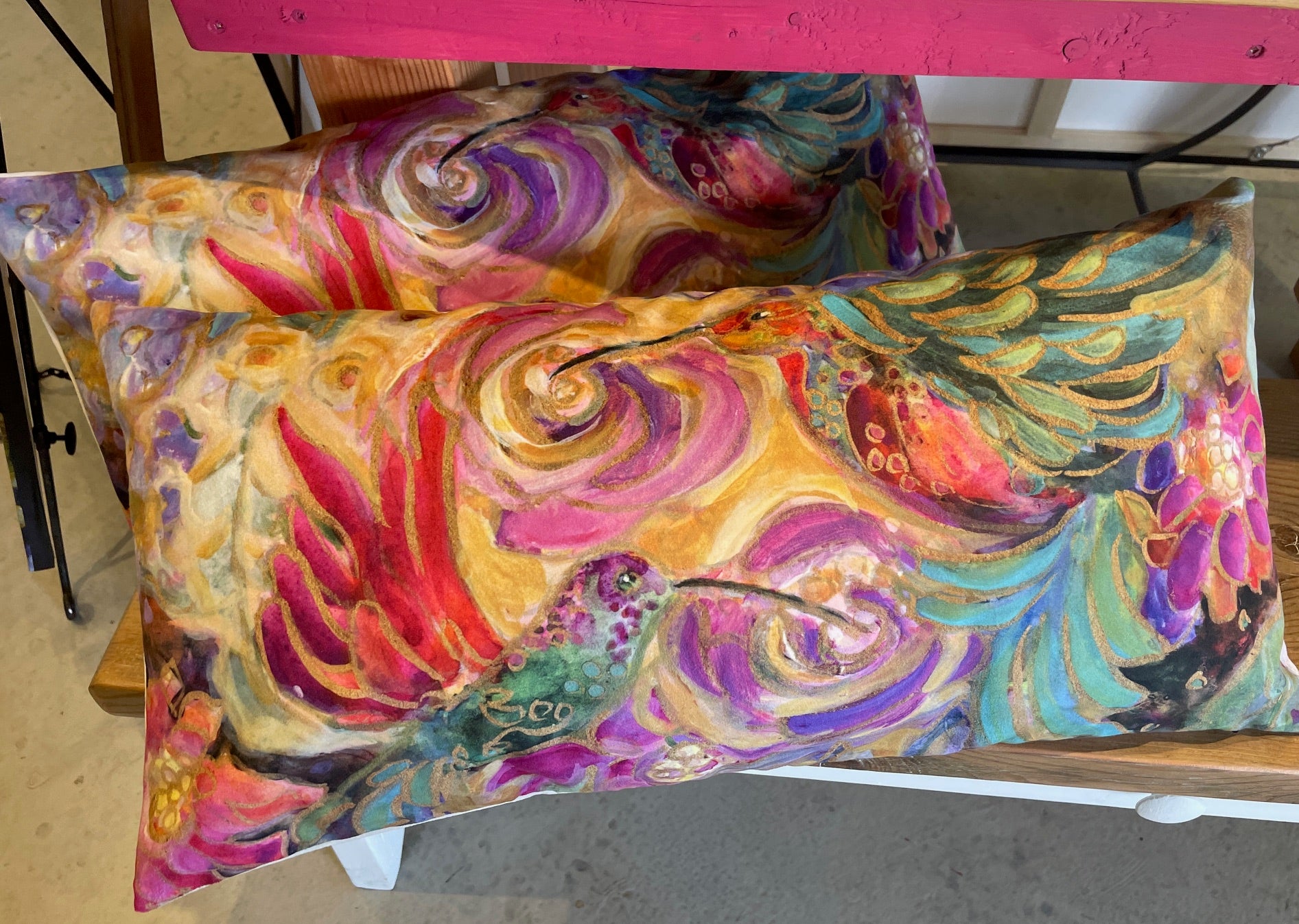 Hummingbird Joy Pillowcase Canadian made