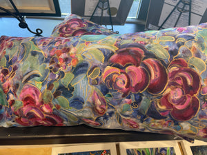 Rose Garland Velvet Pillow