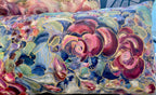 Rose Garland Velvet Pillow