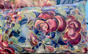 Rose Garland Velvet Pillow