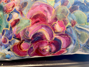 Rose Garland Velvet Pillow