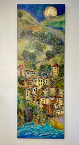 SOLD -Walking to the Moon 17"X48"   Enhanced Anniversary Edition #1/200