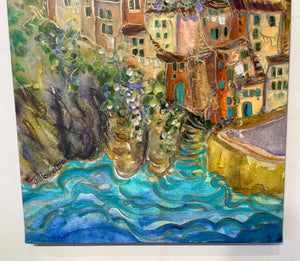 SOLD -Walking to the Moon 17"X48"   Enhanced Anniversary Edition #1/200