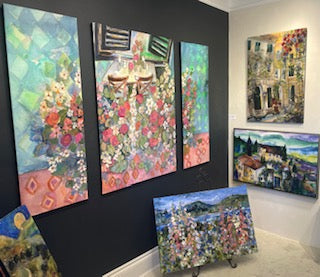 “Alfresco” Triptych Limited Edition Original Enhanced