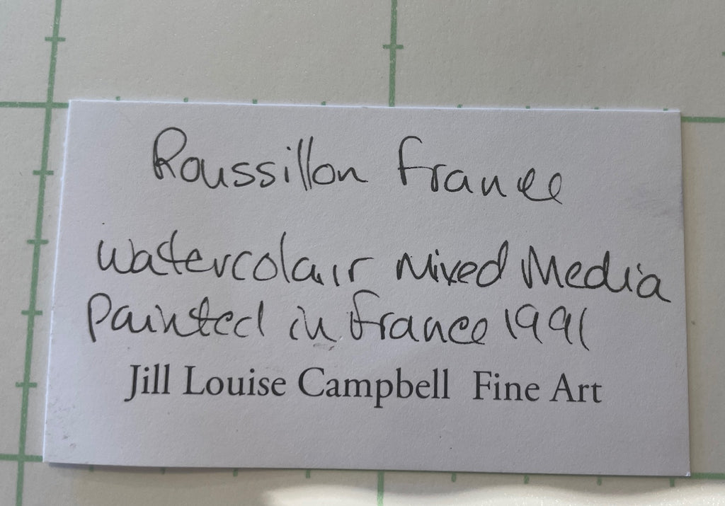 "Roussillons France".  Original