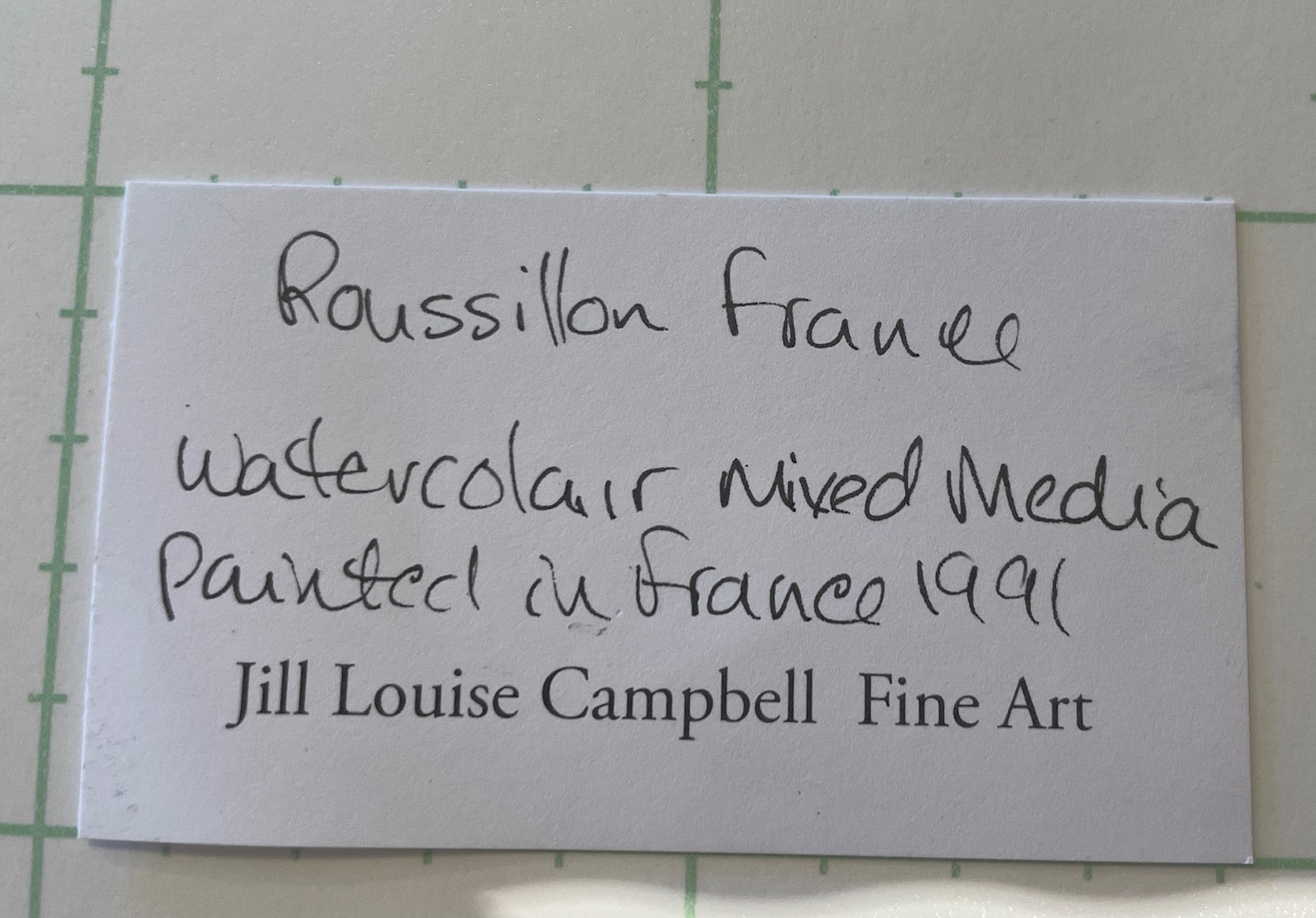 "Roussillons France".  Original